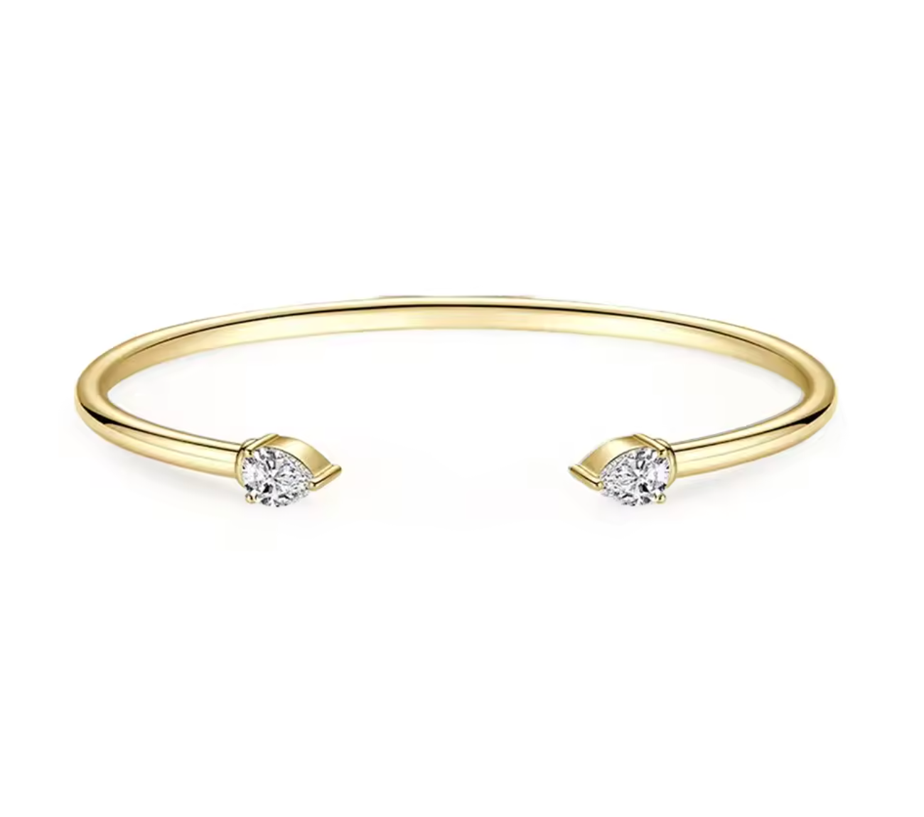 Sweetrain Pear Cut Moissanite Bangle