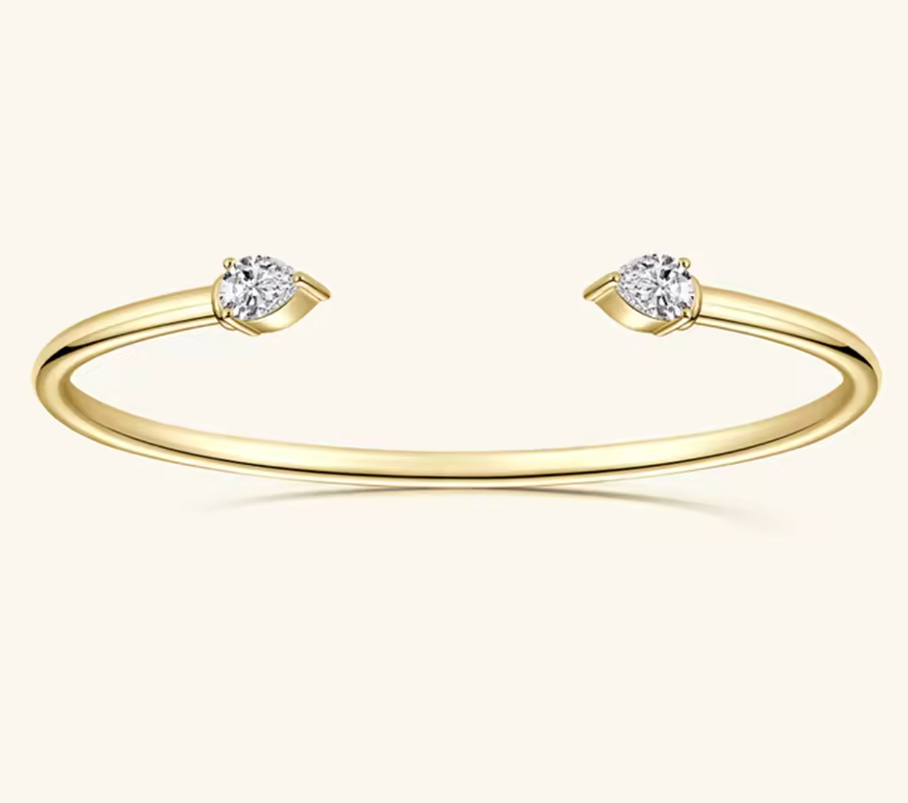 Sweetrain Pear Cut Moissanite Bangle