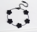 Classic Luxury Stainless Steel Five Flower Bracelet
