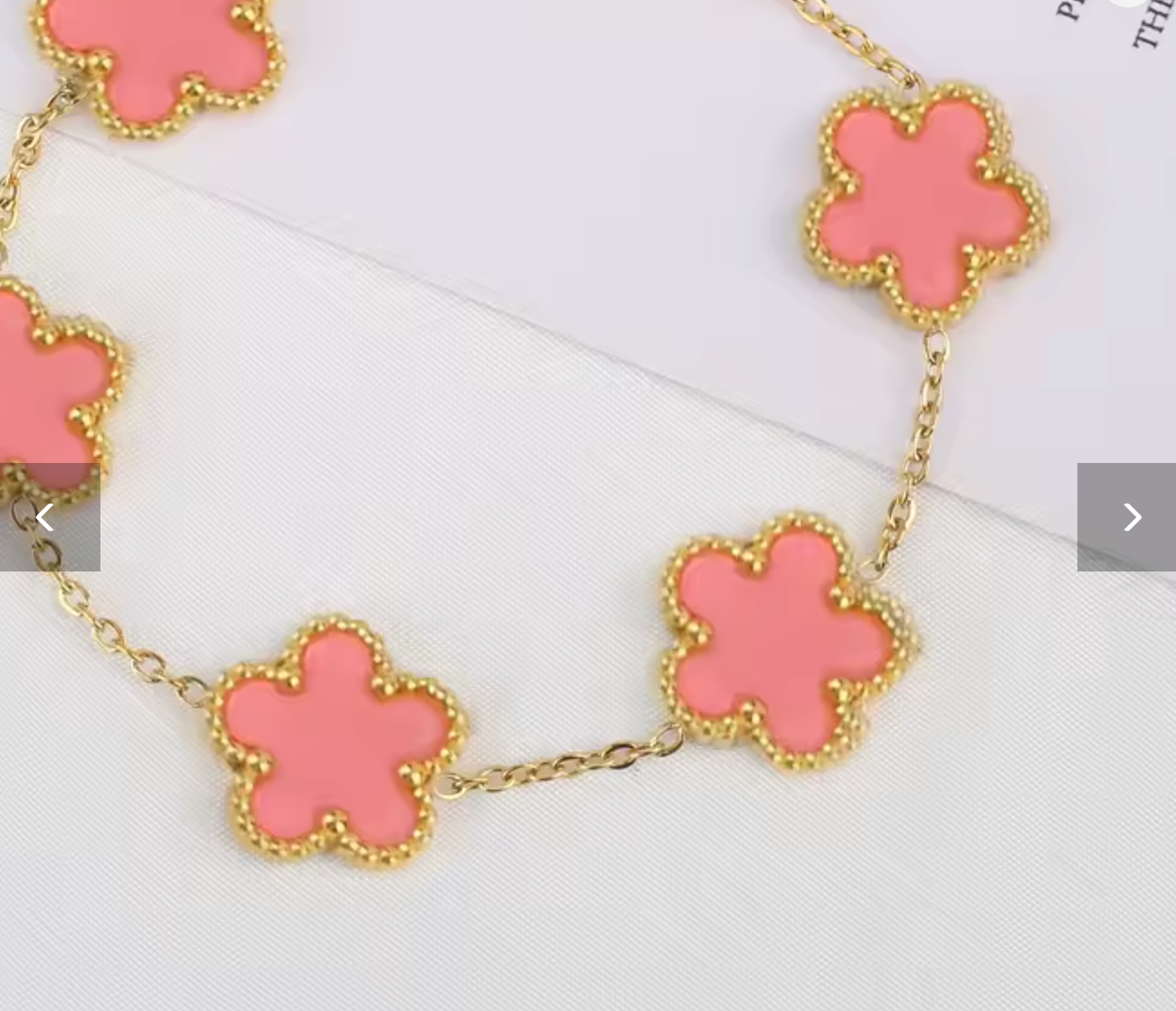Classic Luxury Stainless Steel Five Flower Bracelet
