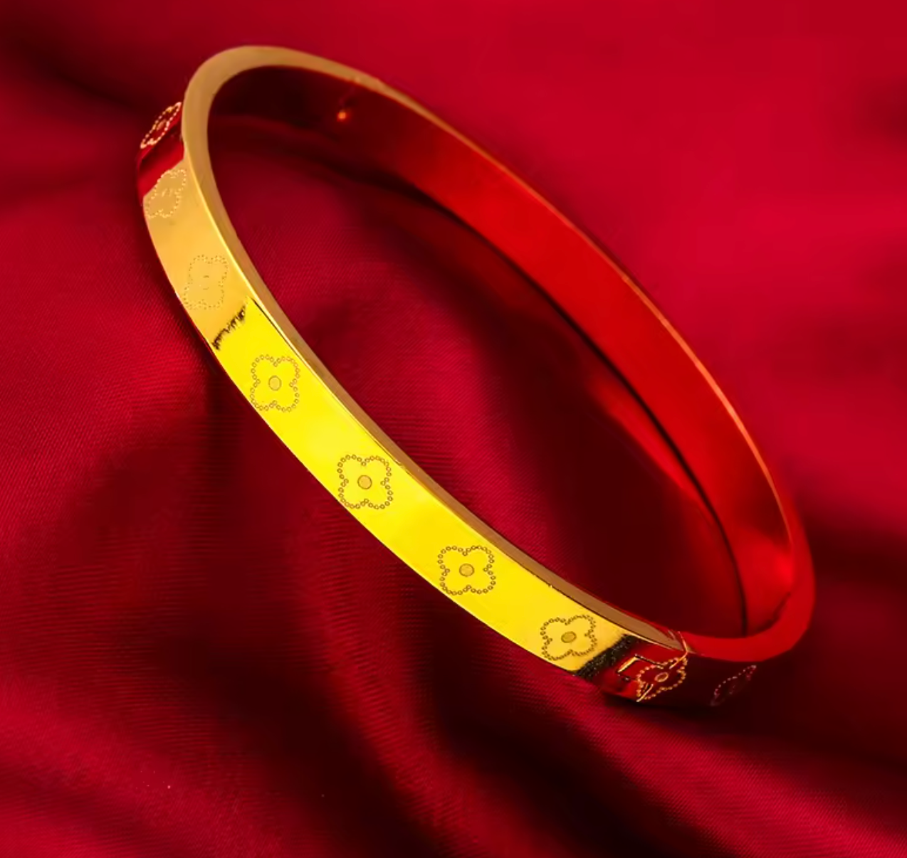 24K Gold Luxury Bangle for Woman