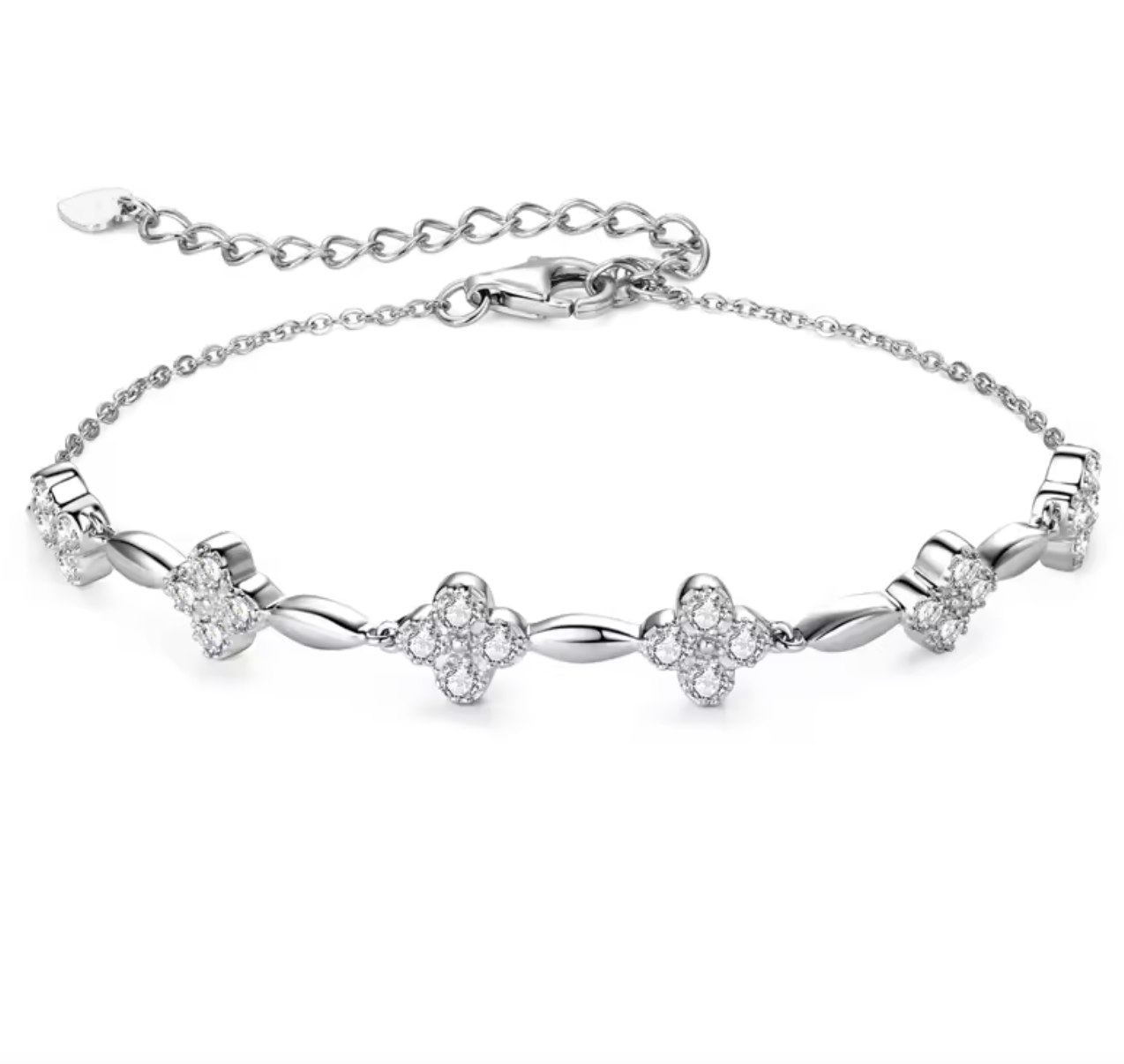 18K Gold Plated Flower Bracelet for Women