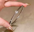 Single Zircon Luxury Bangle  for Women