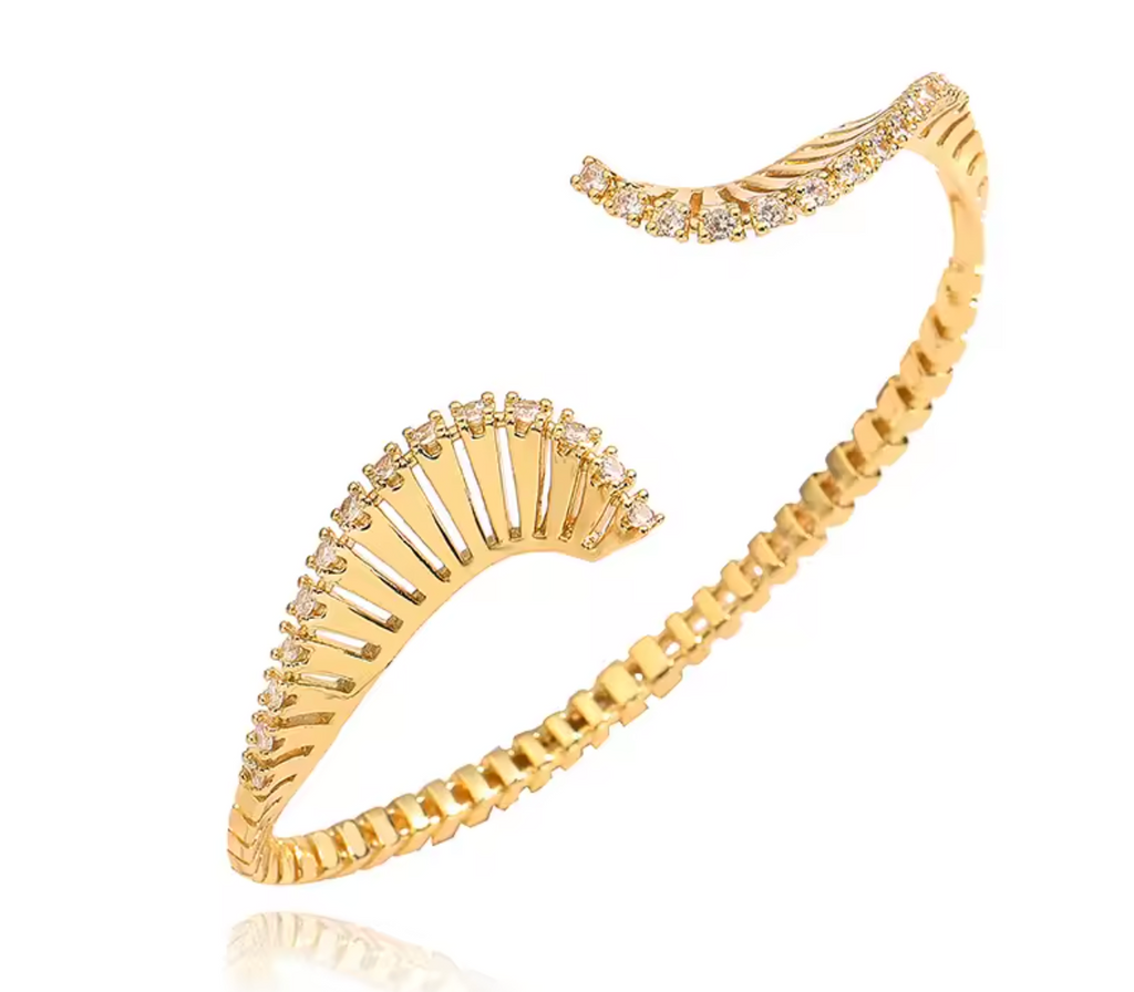 18K Gold Plated Crystal Zircon Bracelet
