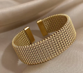 Chunky Stainless Steel Bangle for Women